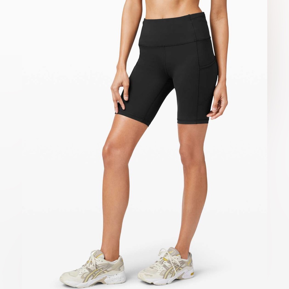 Lululemon Black Fast And Free Short 8" *Non-Reflective
